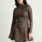 Diesel Women's T-Hunder Long Sleeve Top in Brown