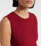 Oscar de la Renta Floral knitted minidress