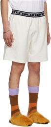 Marni White Jacquard Shorts
