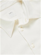 L.E.J - Washed Silk-Canvas Shirt - Neutrals