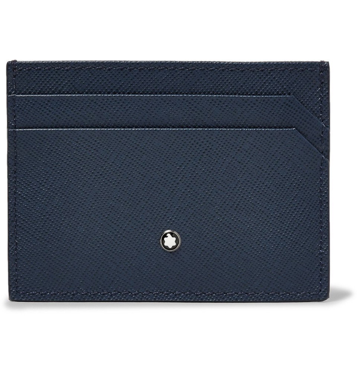 Photo: Montblanc - Sartorial Cross-Grain Leather Billfold Wallet - Blue