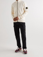 Stone Island - Logo-Appliquéd Cotton-Piqué Zip-Up Sweater - Neutrals