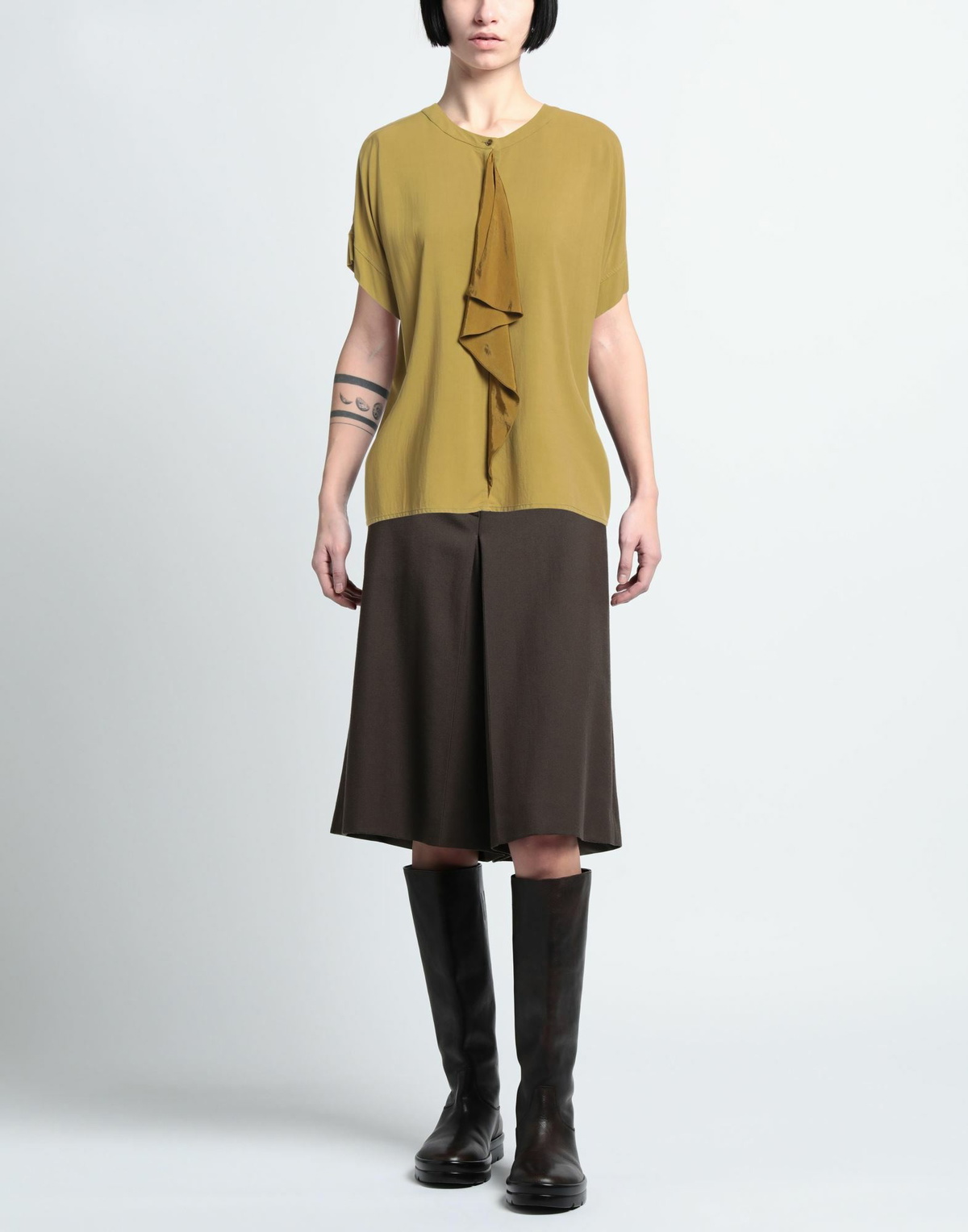 Alessia Santi Womens Top Khaki