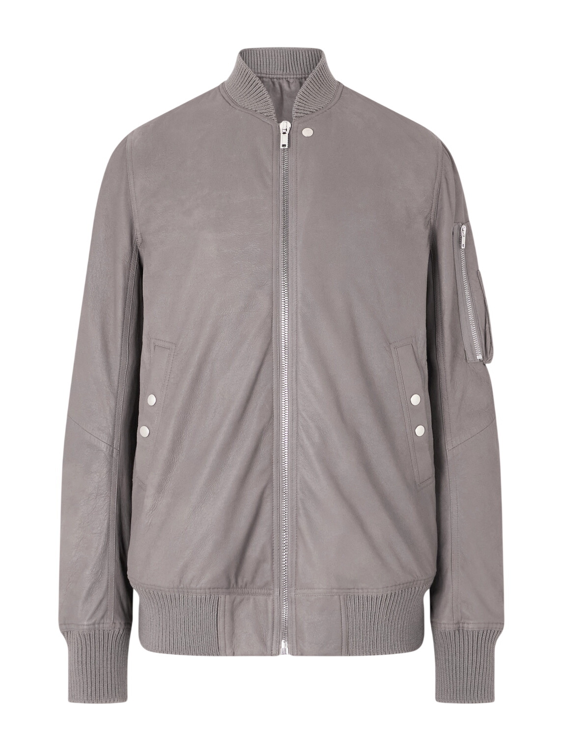 Rick Owens - Stooges Leather Biker Jacket - Men - Gray Rick Owens