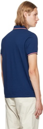 Moncler Navy Logo Polo