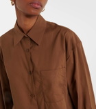 The Frankie Shop Helena cotton shirt dress