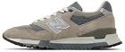 New Balance Taupe Made In USA 998 Sneakers