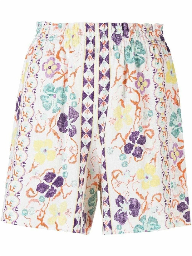 Photo: SEE BY CHLOÉ - Printed Linen Blend Shorts
