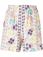 SEE BY CHLOÉ - Printed Linen Blend Shorts