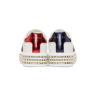 Gucci White Crystal New Ace Platform Sneakers