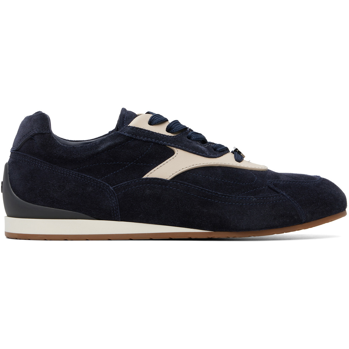 Ferragamo Navy & White Sebastien Sneakers