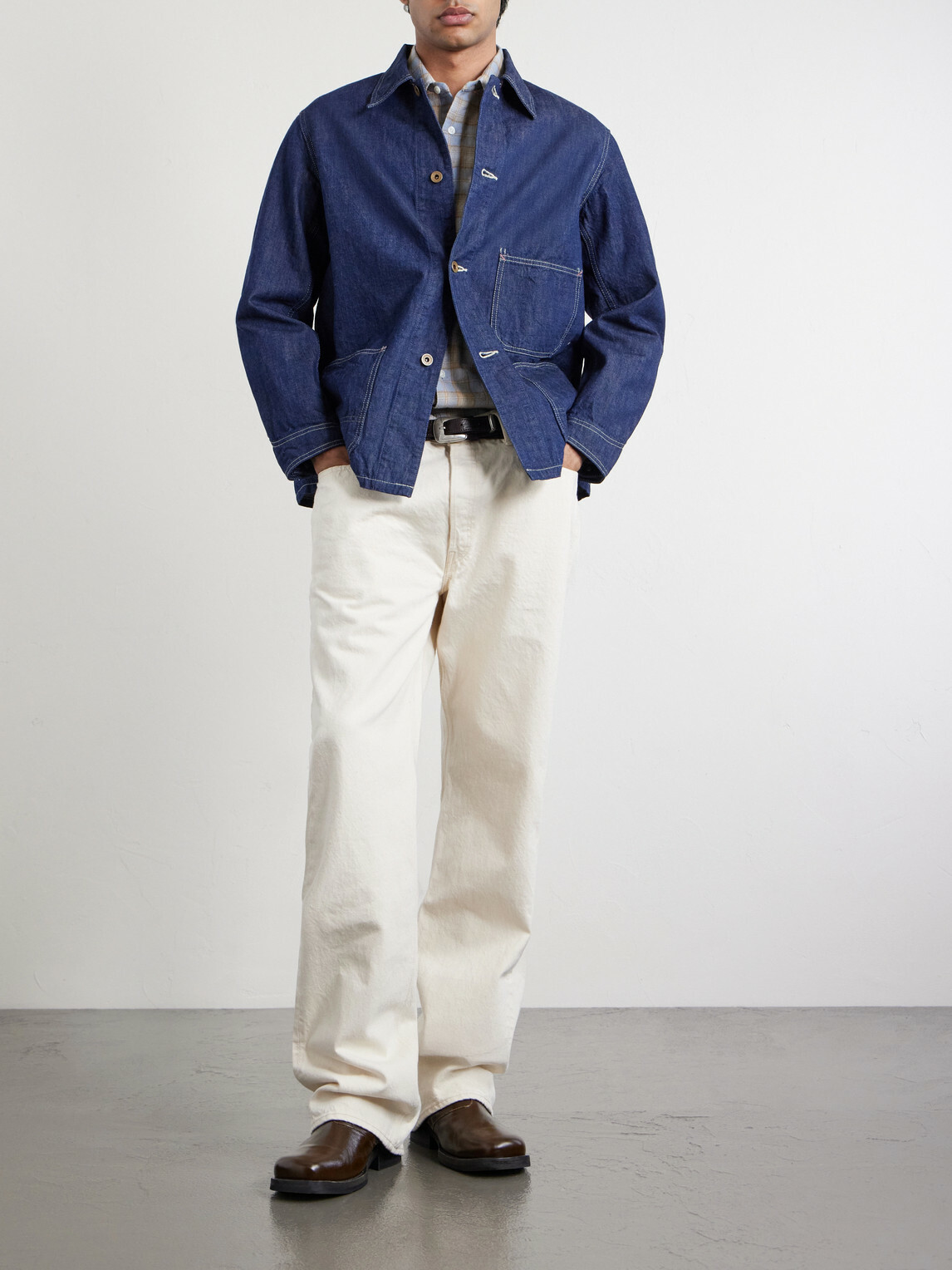 FULLCOUNT - 0105EC Straight-Leg Selvedge Jeans - Neutrals