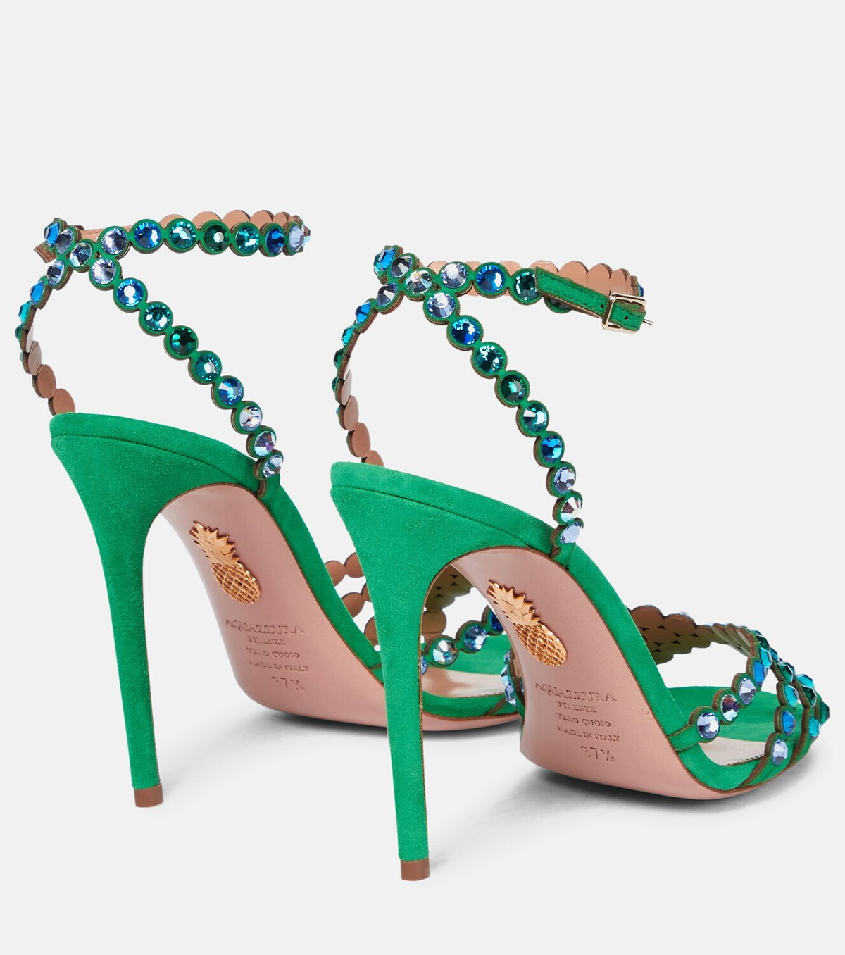 Aquazzura Tequila 105 embellished leather sandals Aquazzura