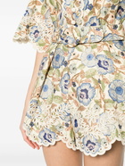 ZIMMERMANN - Embroidered Linen Shorts