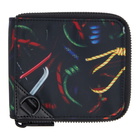 PS by Paul Smith Black Rope Zip Wallet