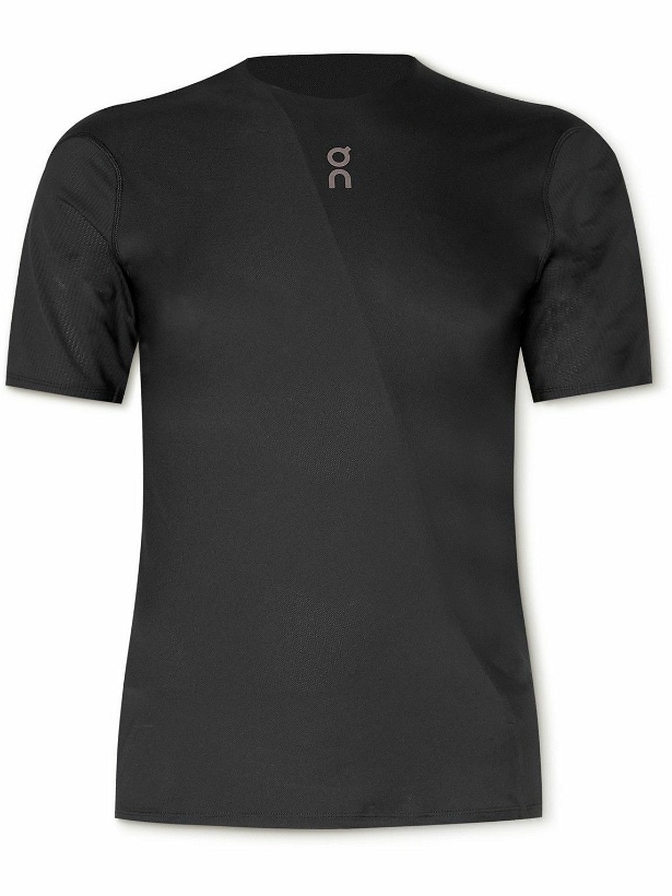 Photo: ON - Logo-Print Stretch Recycled-Jersey T-Shirt - Black