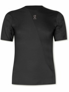ON - Logo-Print Stretch Recycled-Jersey T-Shirt - Black