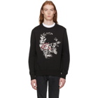 Alexander McQueen Black Gothic Rose Sweatshirt