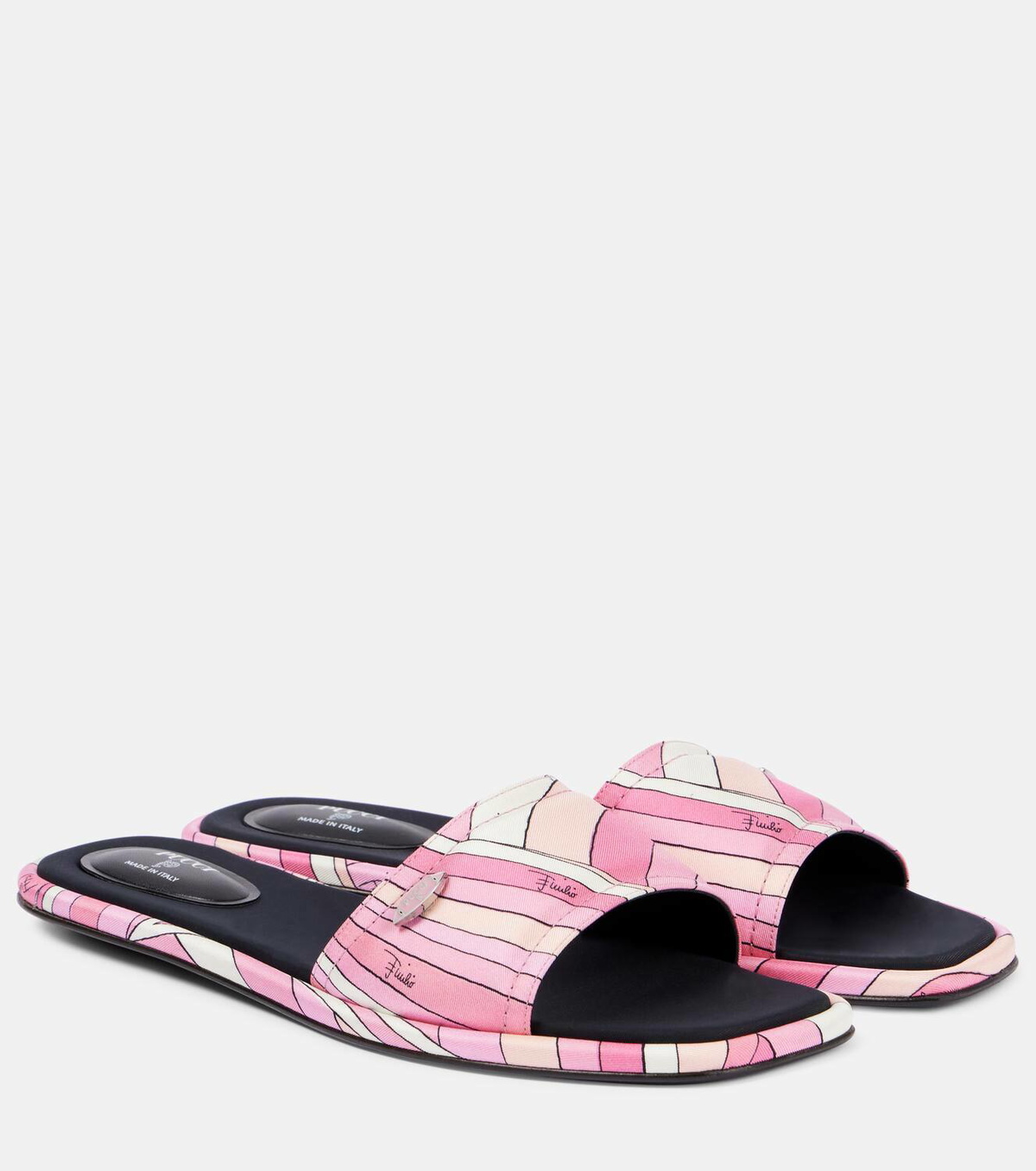 Pucci Iride twill thong sandals