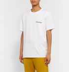 Stüssy - Printed Cotton-Jersey T-Shirt - White