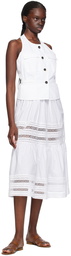 Saks Potts White Margot Skirt