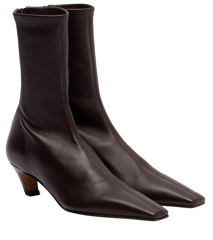 Photo: Khaite Arizona leather ankle boots