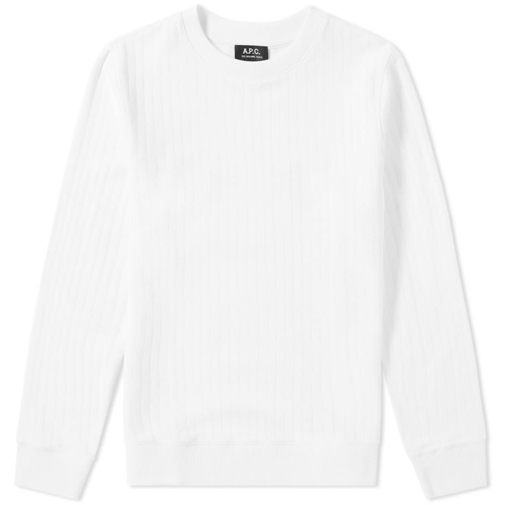 Photo: A.P.C. Joseph Crew Sweat White