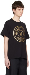 Versace Jeans Couture Black V-Emblem T-Shirt