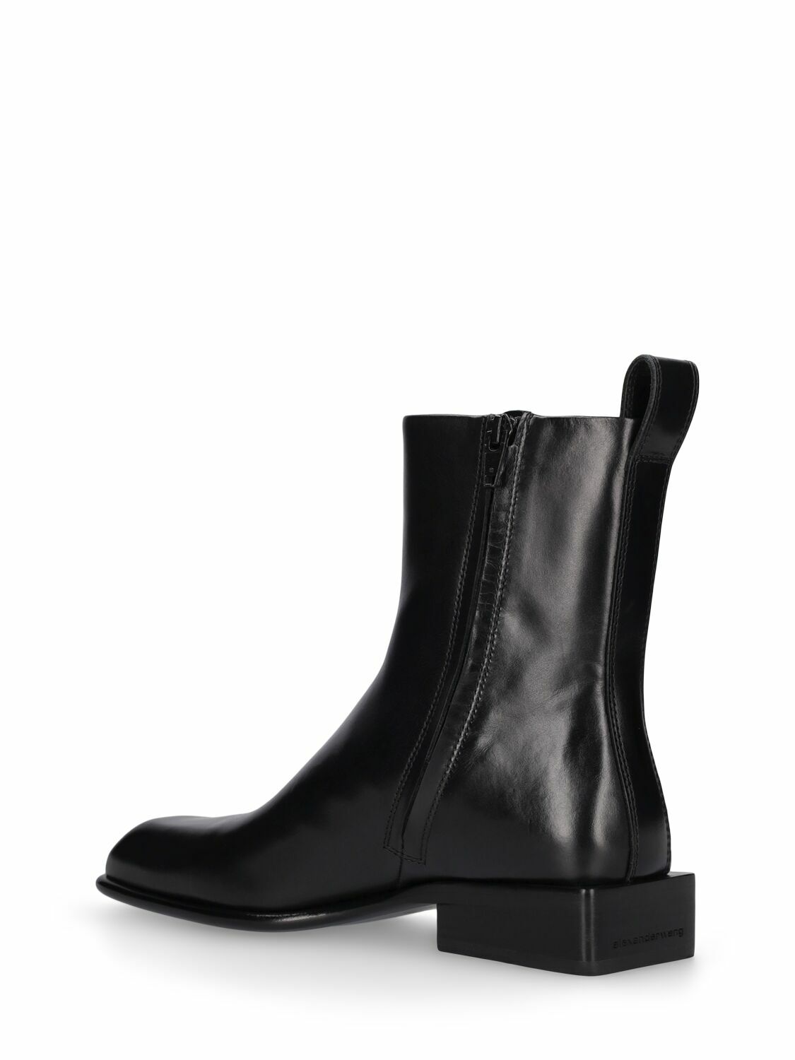 ALEXANDER WANG - Throttle Leather Ankle Boots Alexander Wang