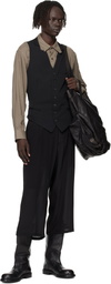 YOHJI YAMAMOTO Black Unevenness Tote