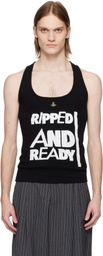 Vivienne Westwood Black 'Ripped & Ready' Tank Top