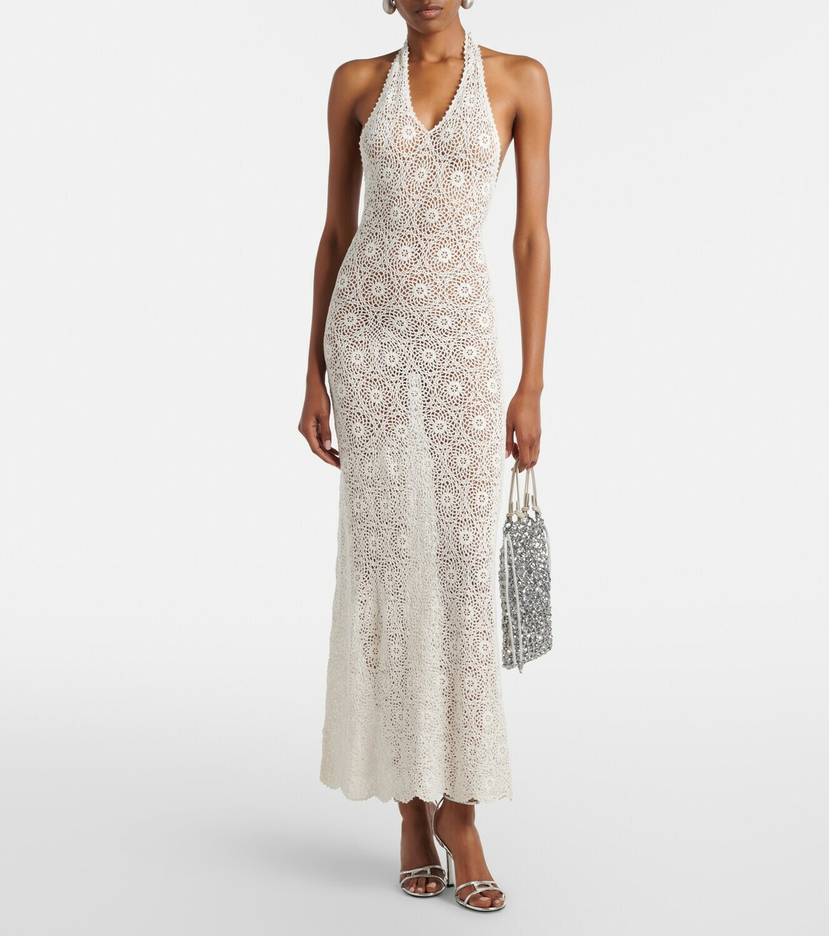 Staud Karla beaded top-handle bag