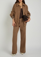 Missoni Zigzag Wool-blend Bomber Jacket Camel