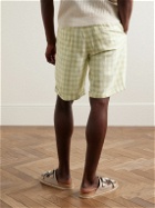 Barena - Carter Straight-Leg Checked Woven Shorts - Neutrals