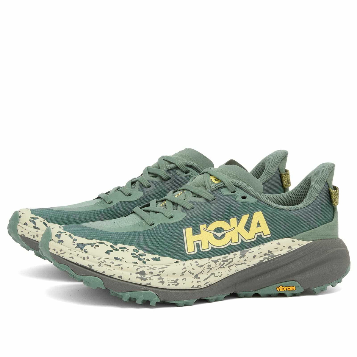 HOKA ONE ONE M Speedgoat 6 Sneaker in Fern/Asphalt Grey