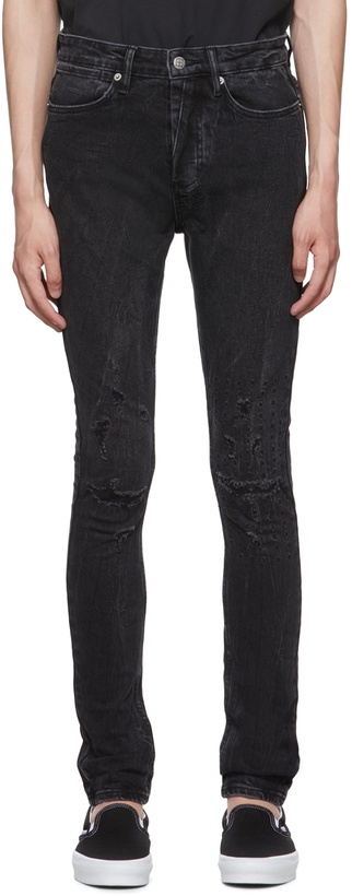 Photo: Ksubi Black Van Winkle Marbled Jeans