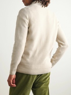 John Smedley - Cullen Recycled-Cashmere and Merino Wool-Blend Cardigan - Neutrals