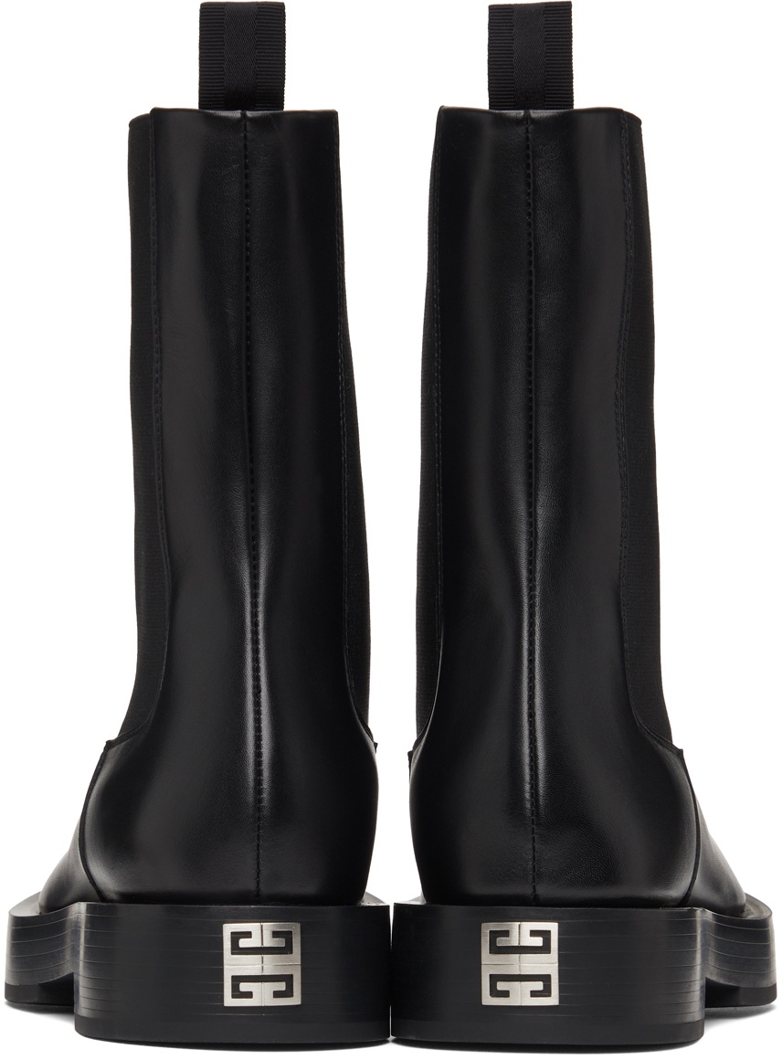 Givenchy Black Leather Chelsea Boots