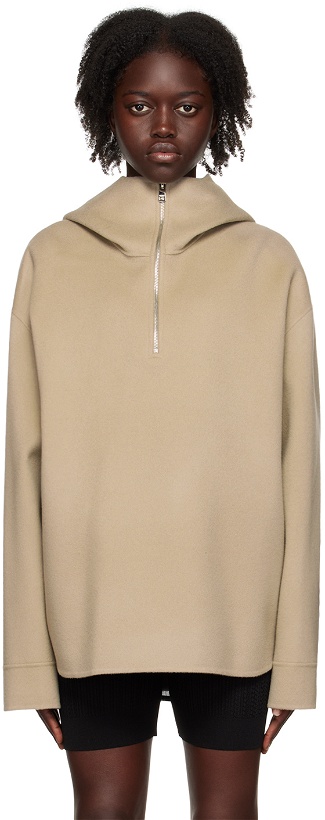 Photo: System Taupe Hooded Zip-Up