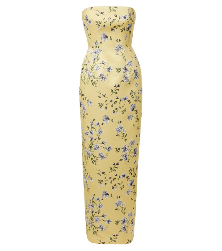 Photo: Emilia Wickstead Laelia floral bustier gown