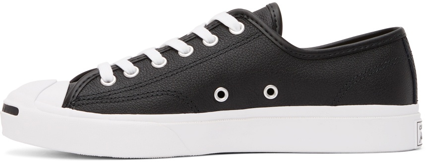 Converse Black Leather Jack Purcell OX Sneakers Converse