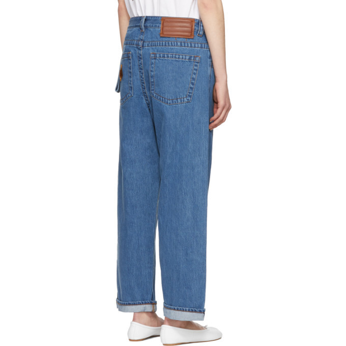 Craig Green Blue Bleached Denim Jeans