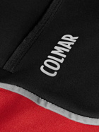 Colmar - Colour-Block Stretch-Jersey Half-Zip Base Layer - Red