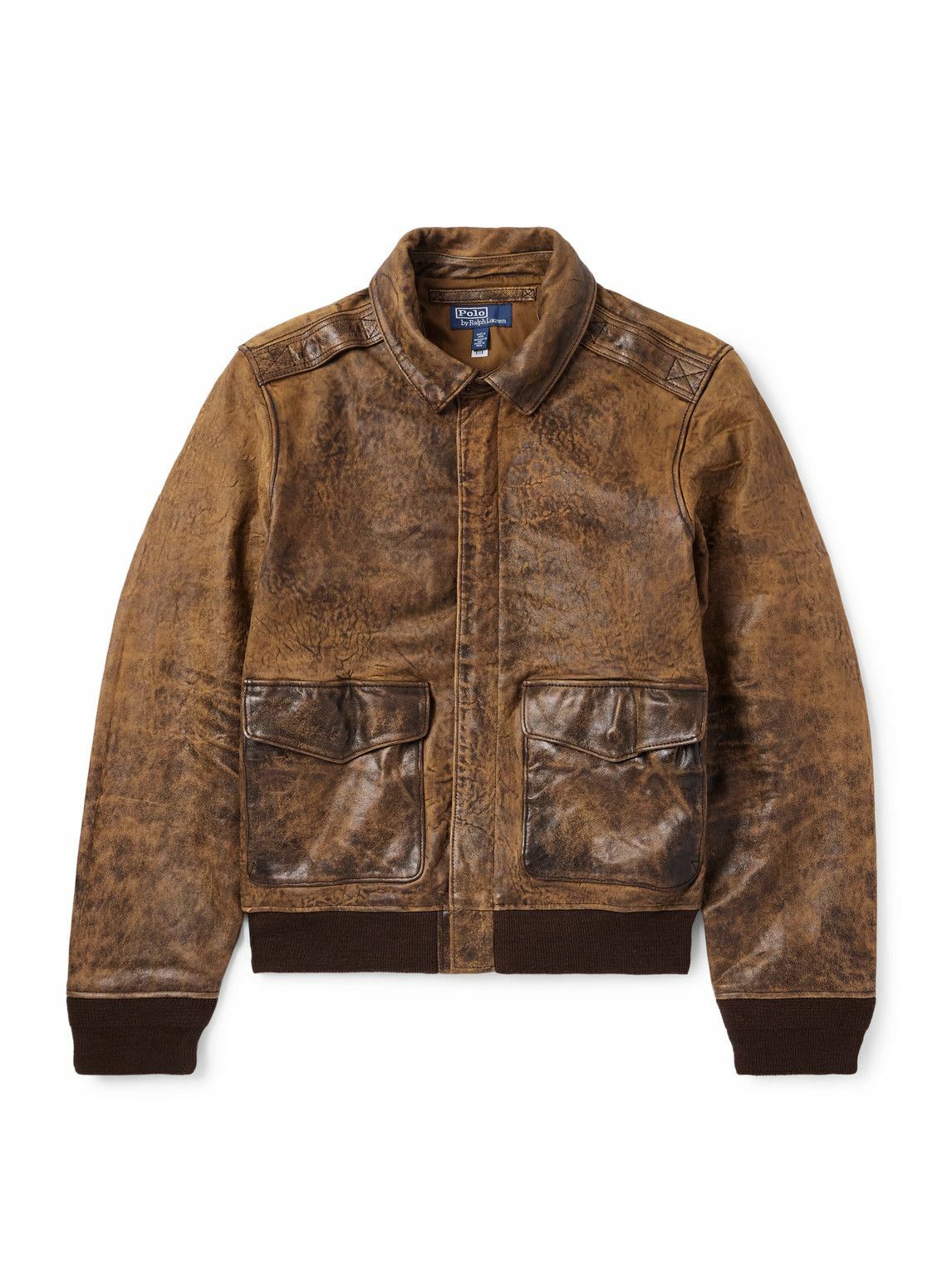 Polo Ralph Lauren - Leather Bomber Jacket - Brown Polo Ralph Lauren