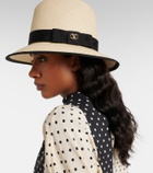 Valentino VLogo straw Panama hat