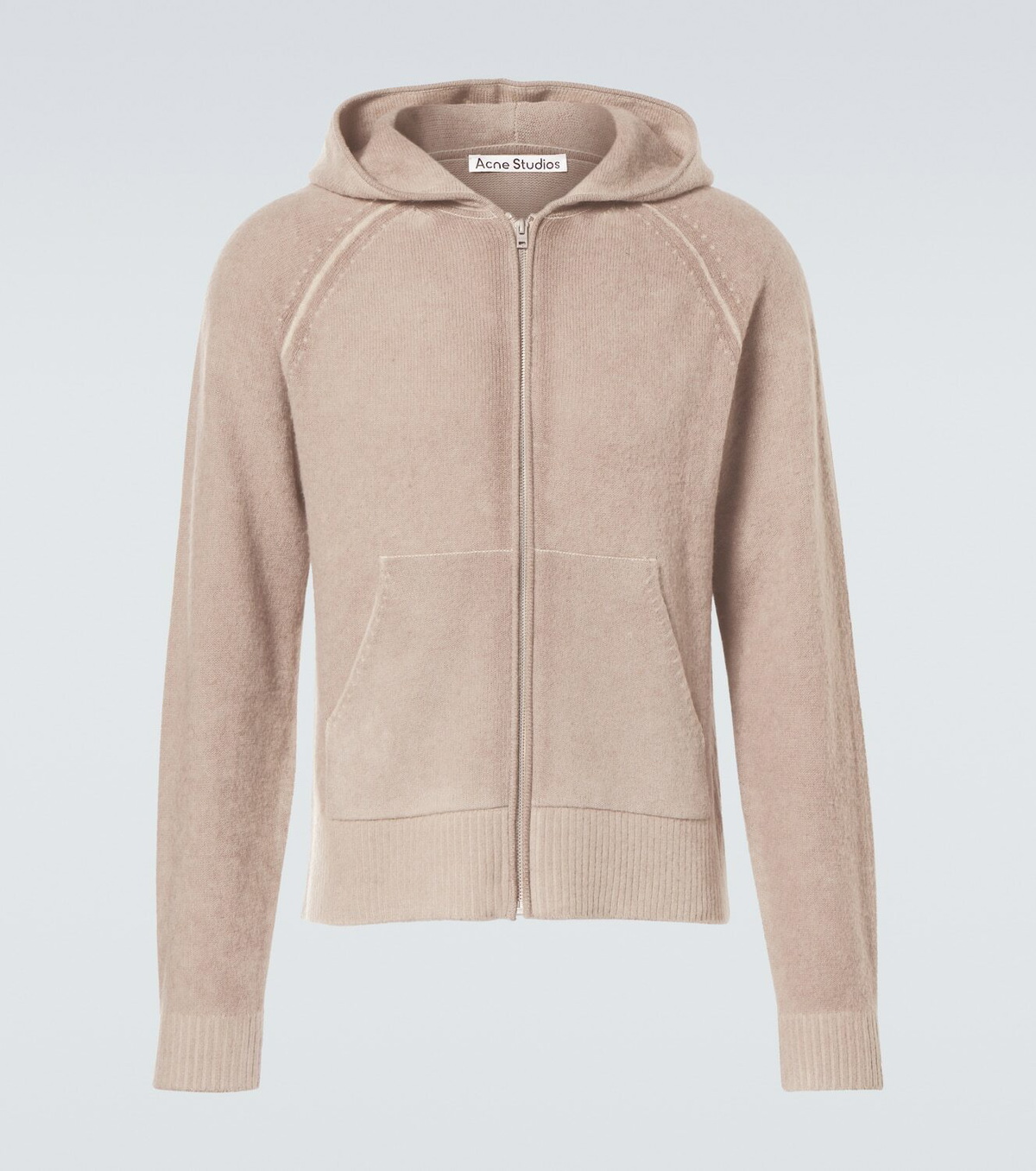 Acne Studios Wool, cotton and cashmere zip-up hoodie Acne Studios