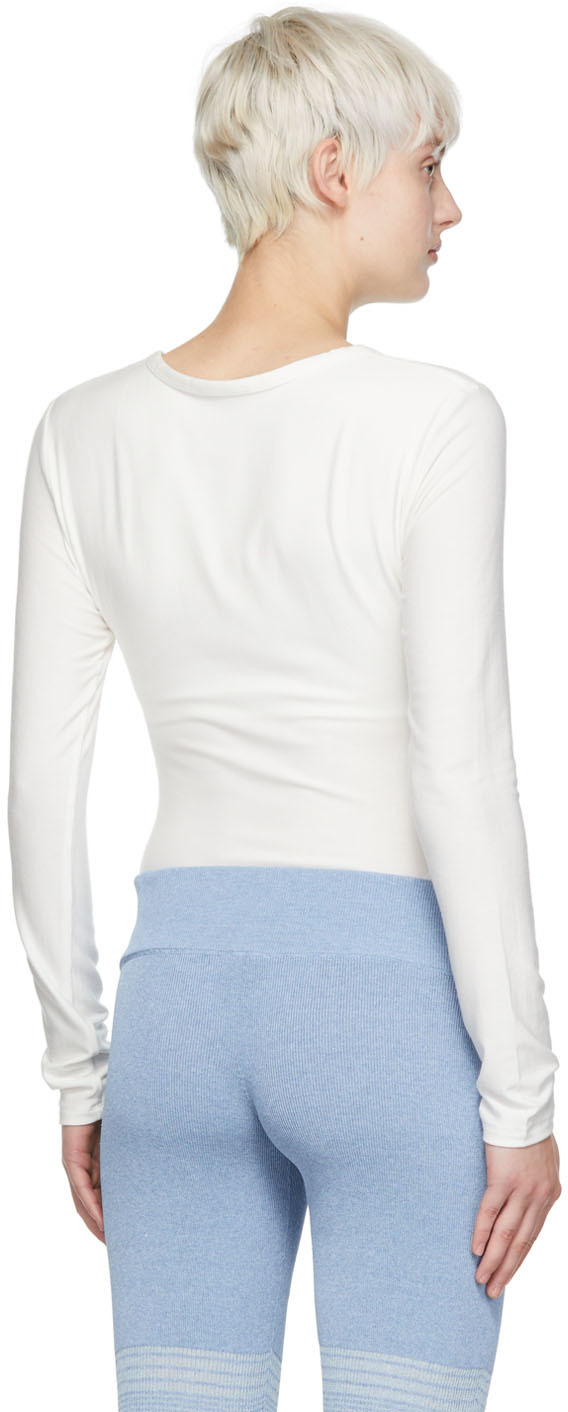 determ; White Rayon Bodysuit