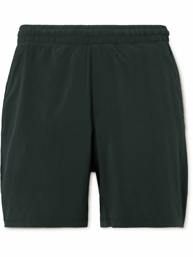 Photo: Lululemon - Outpacer 5&quot; Straight-Leg Recycled Stretch-Shell Shorts - Black