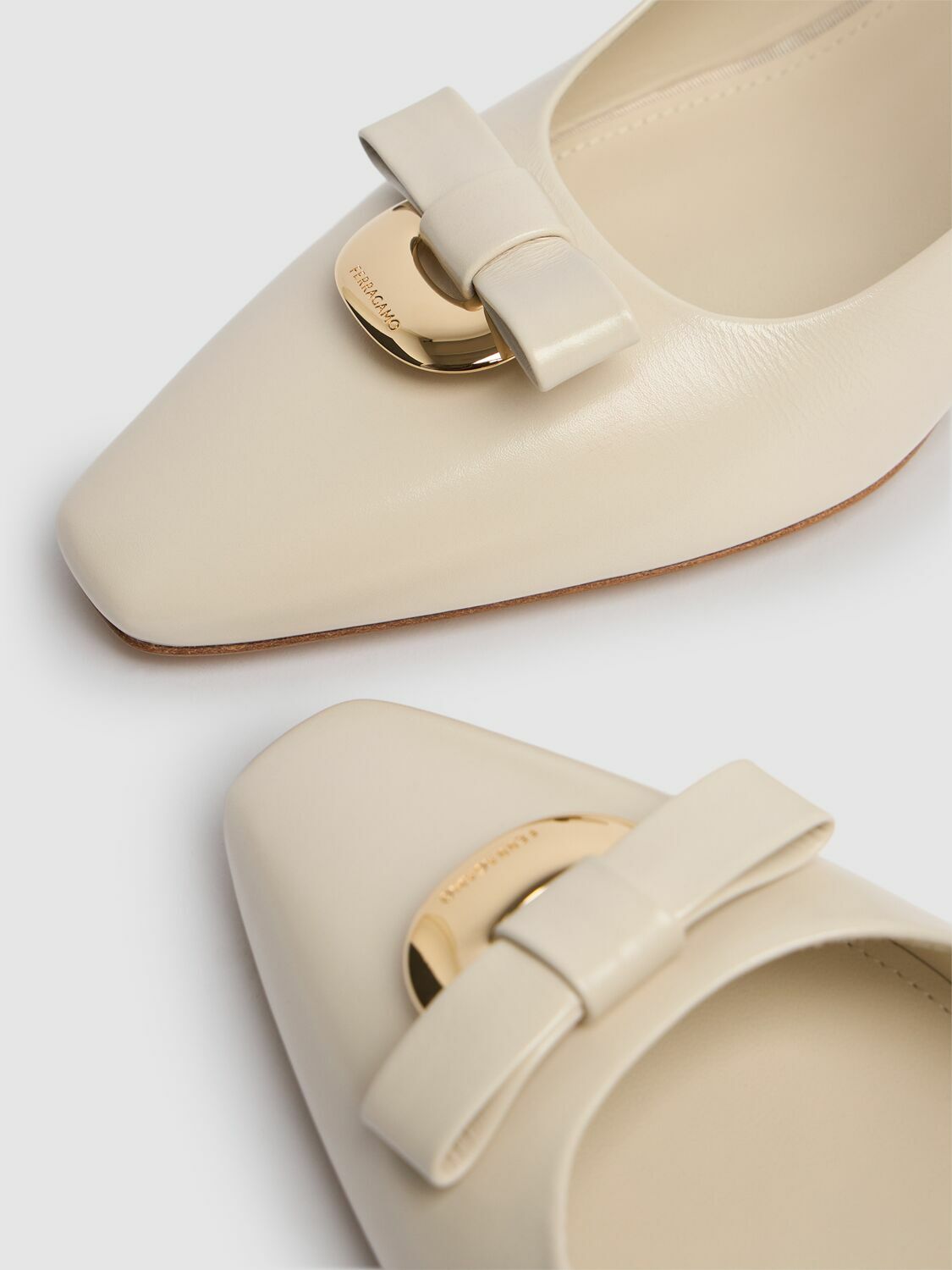 FERRAGAMO 55mm Ophelia Leather Slingback Pumps Salvatore