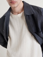 A Kind Of Guise - Thuy Pointelle-Knit Cotton and Linen-Blend T-Shirt - Neutrals